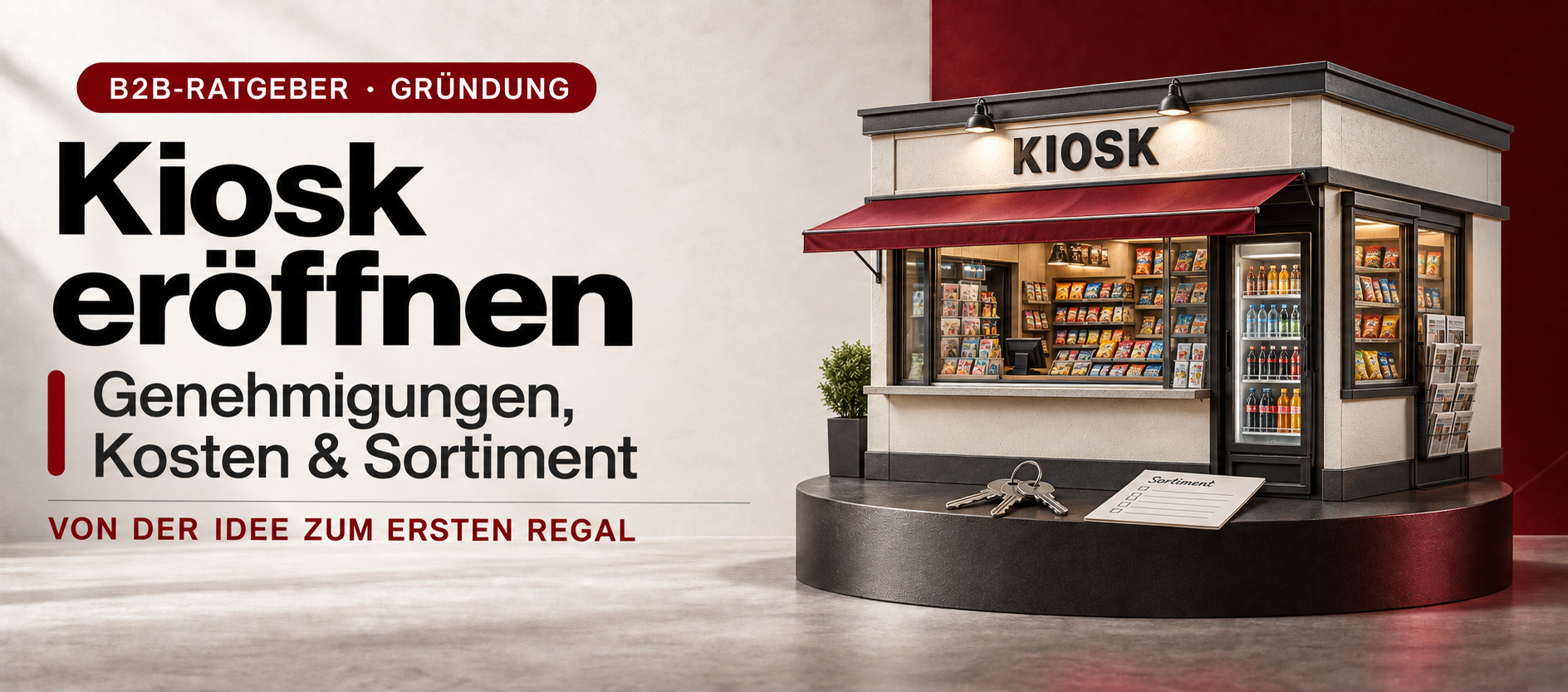 Einen eigenen Kiosk eröffnen: der Weg von der Idee zum ersten Regal