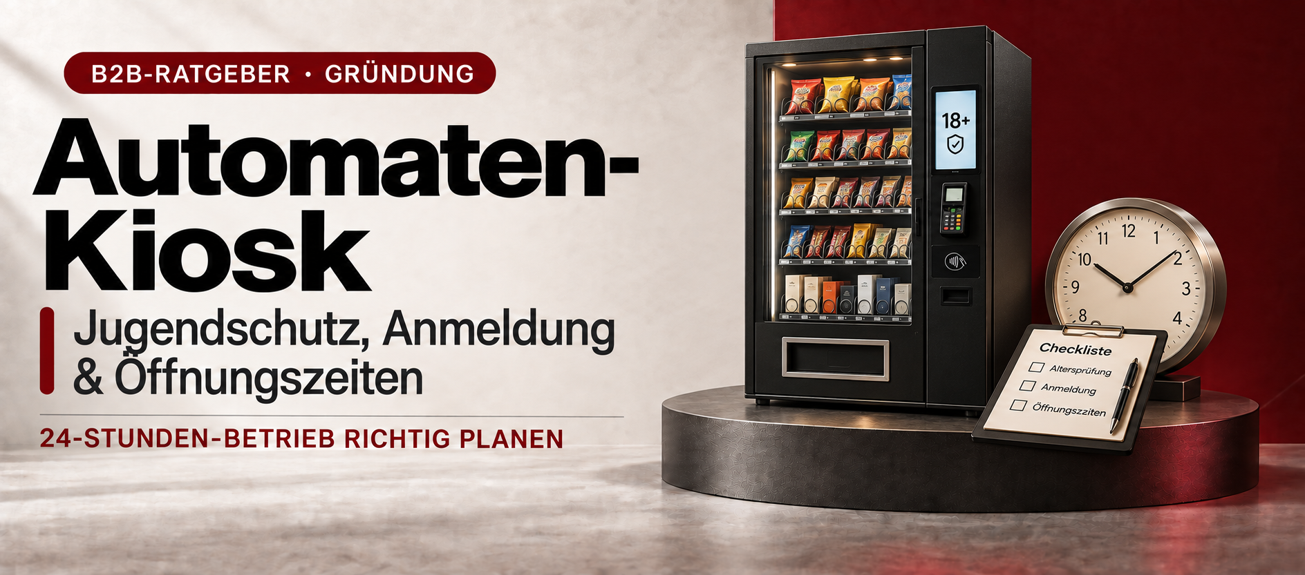 Automaten-Kiosk eröffnen: was vor dem Kauf des ersten Automaten geklärt sein muss