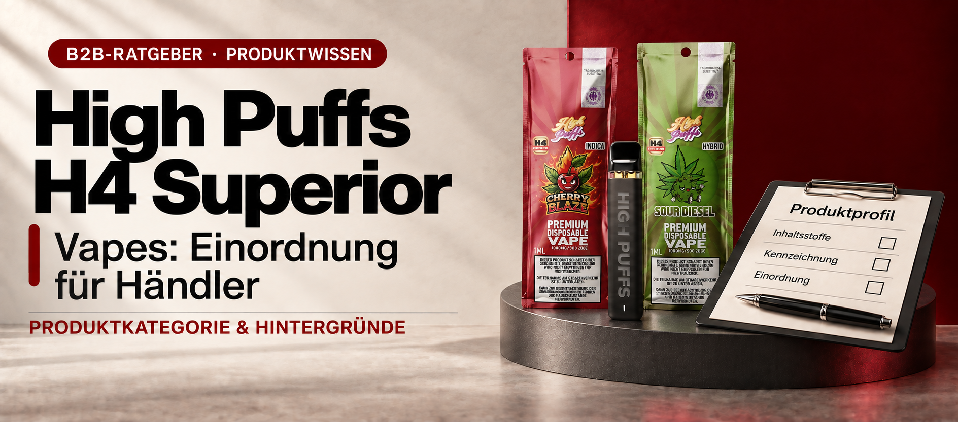 High Puffs H4 Superior Vapes im Großhandel: Einordnung, Zielgruppe und Verkaufspotenzial für Händler