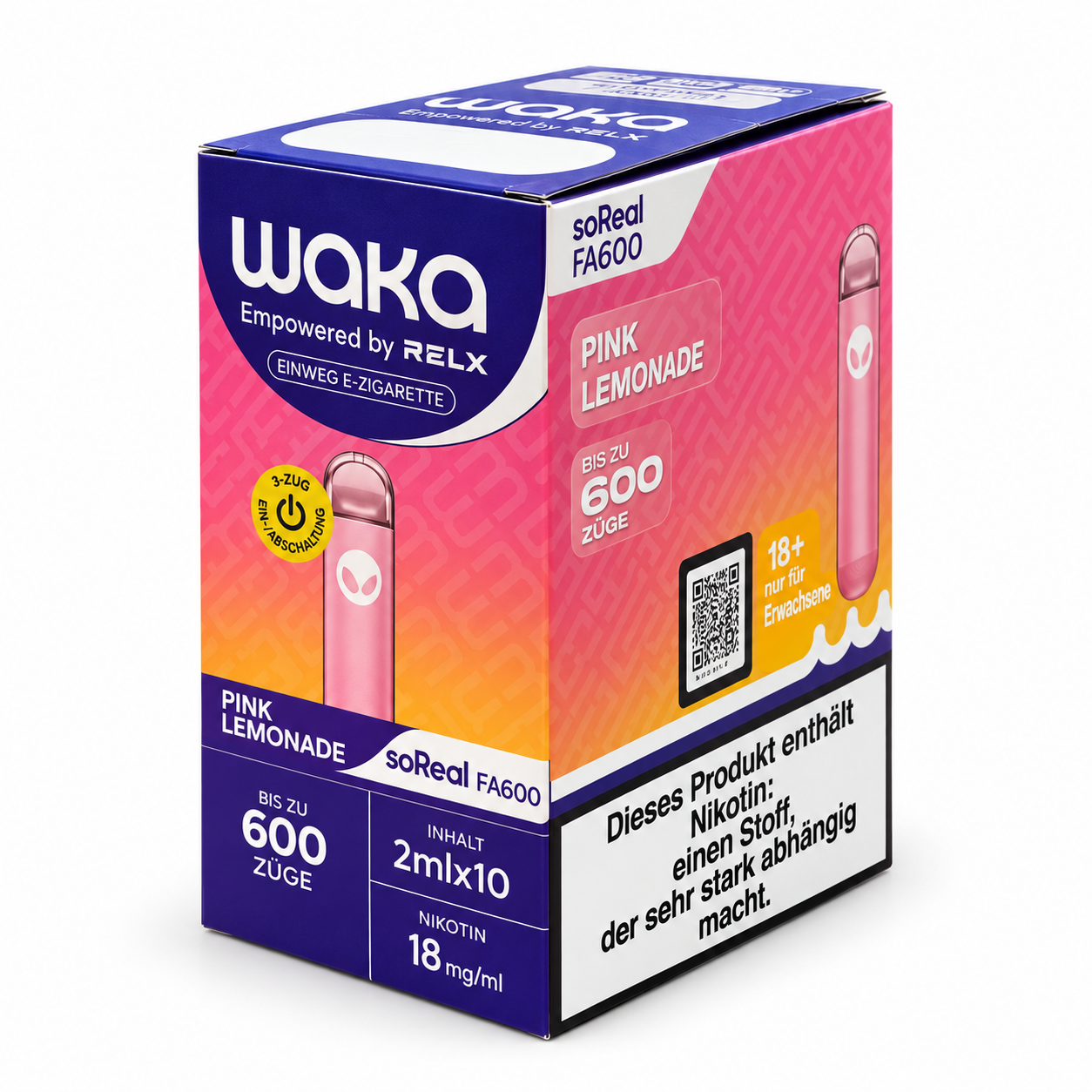 Waka soReal - Pink Lemonade - 10er Pack