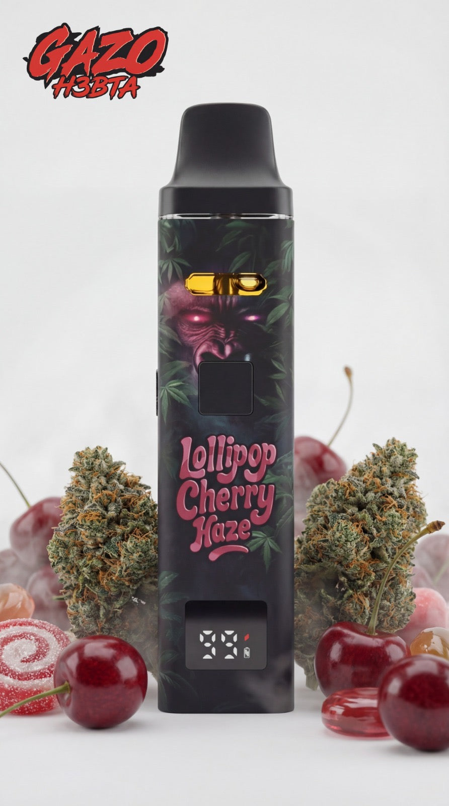 Jumanji GAZO PRO Lollipop Cherry Haze Vape 10er-Pack