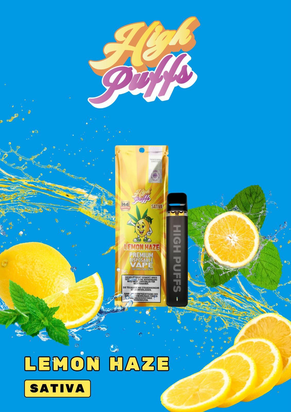High Puffs Lemon Haze Einweg Vape 10er-Pack (Sativa)