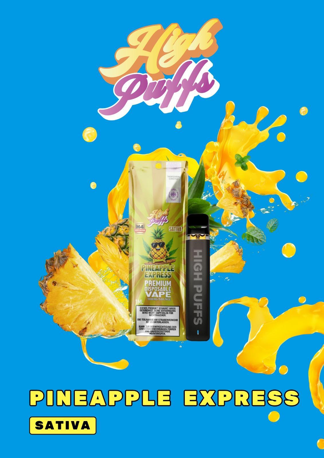 High Puffs Pineapple Express Einweg Vape 10er-Pack (Sativa)