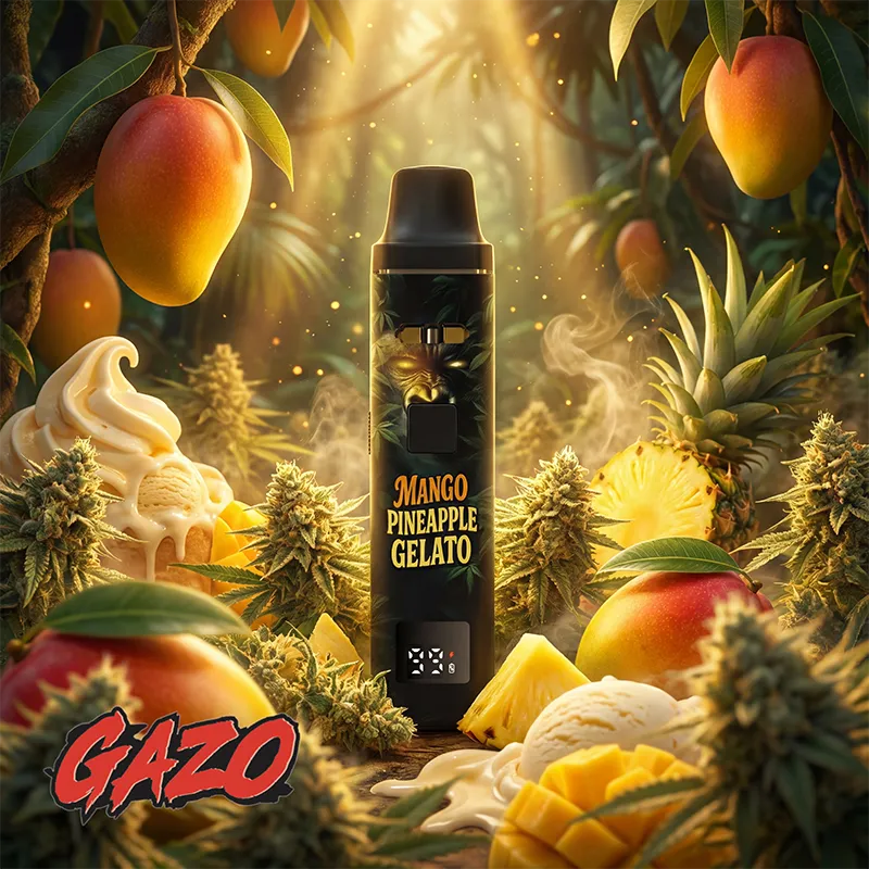 Jumanji GAZO PRO Mango Pineapple Gelato Vape – Verpackung