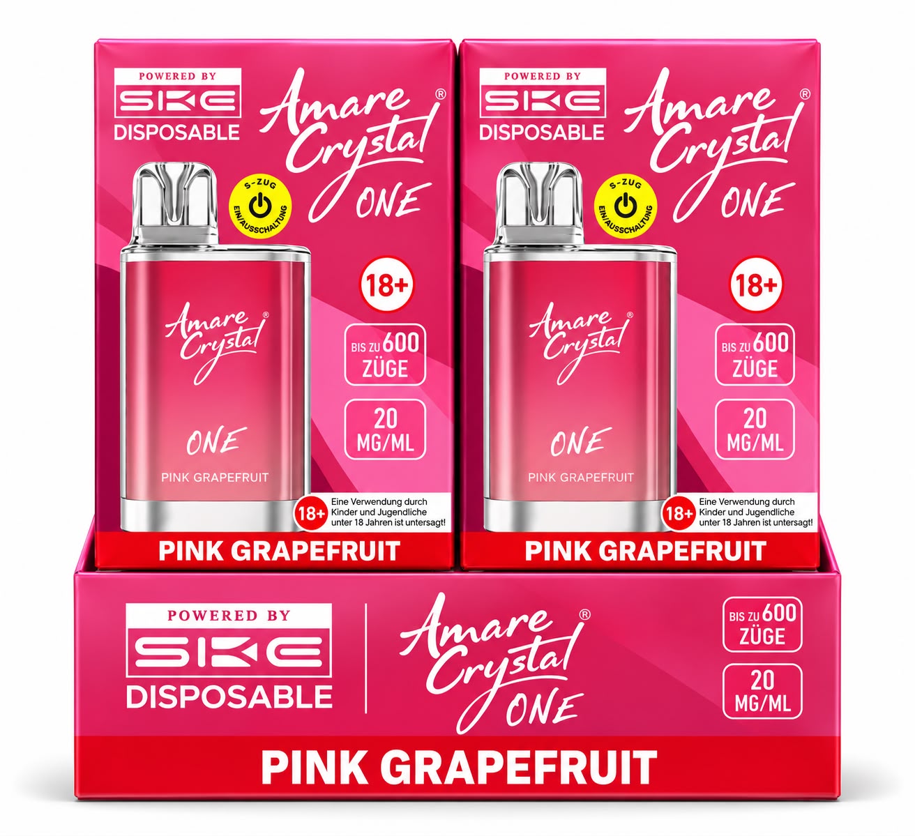 Verpackung Amare Crystal ONE – Pink Grapefruit (10er Pack)