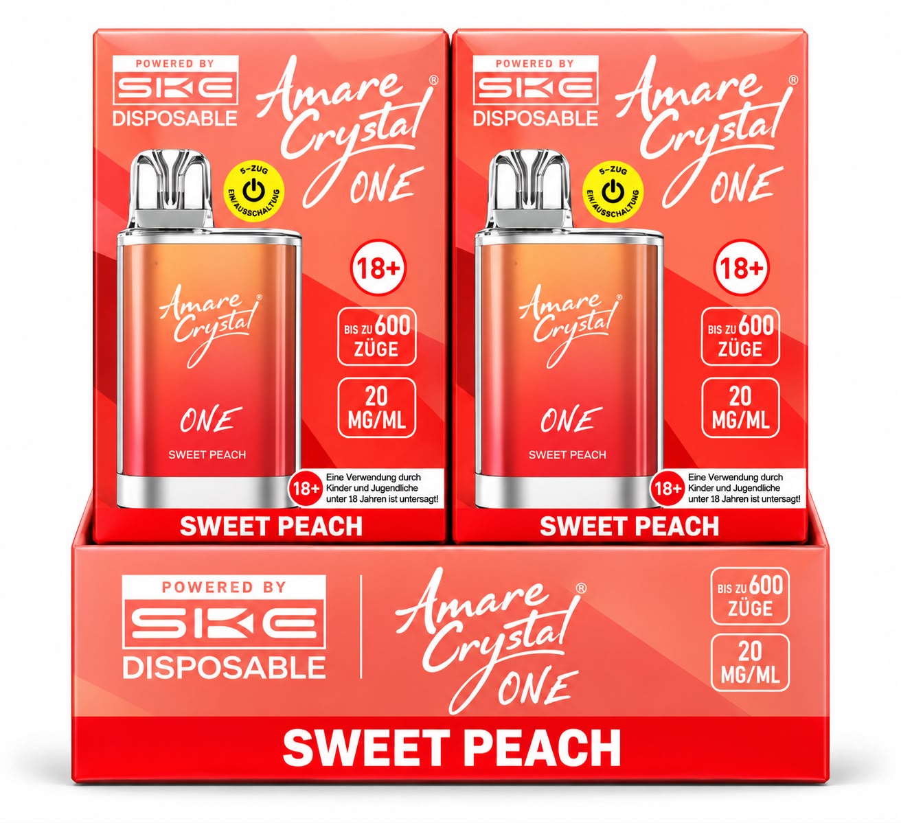 Verpackung Amare Crystal ONE – Sweet Peach (10er Pack)