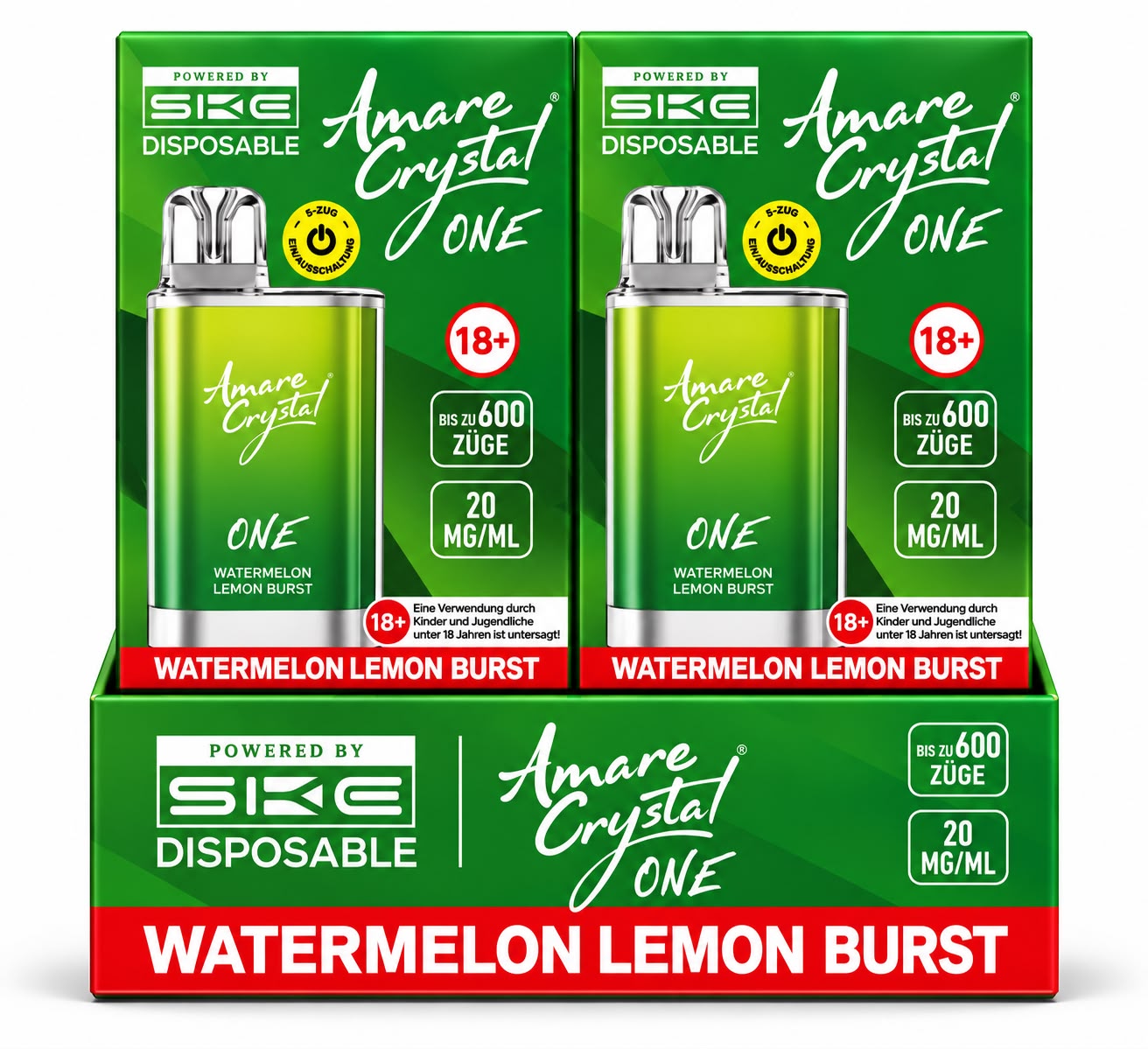 Verpackung Amare Crystal ONE – Watermelon Lemon Burst (10er Pack)