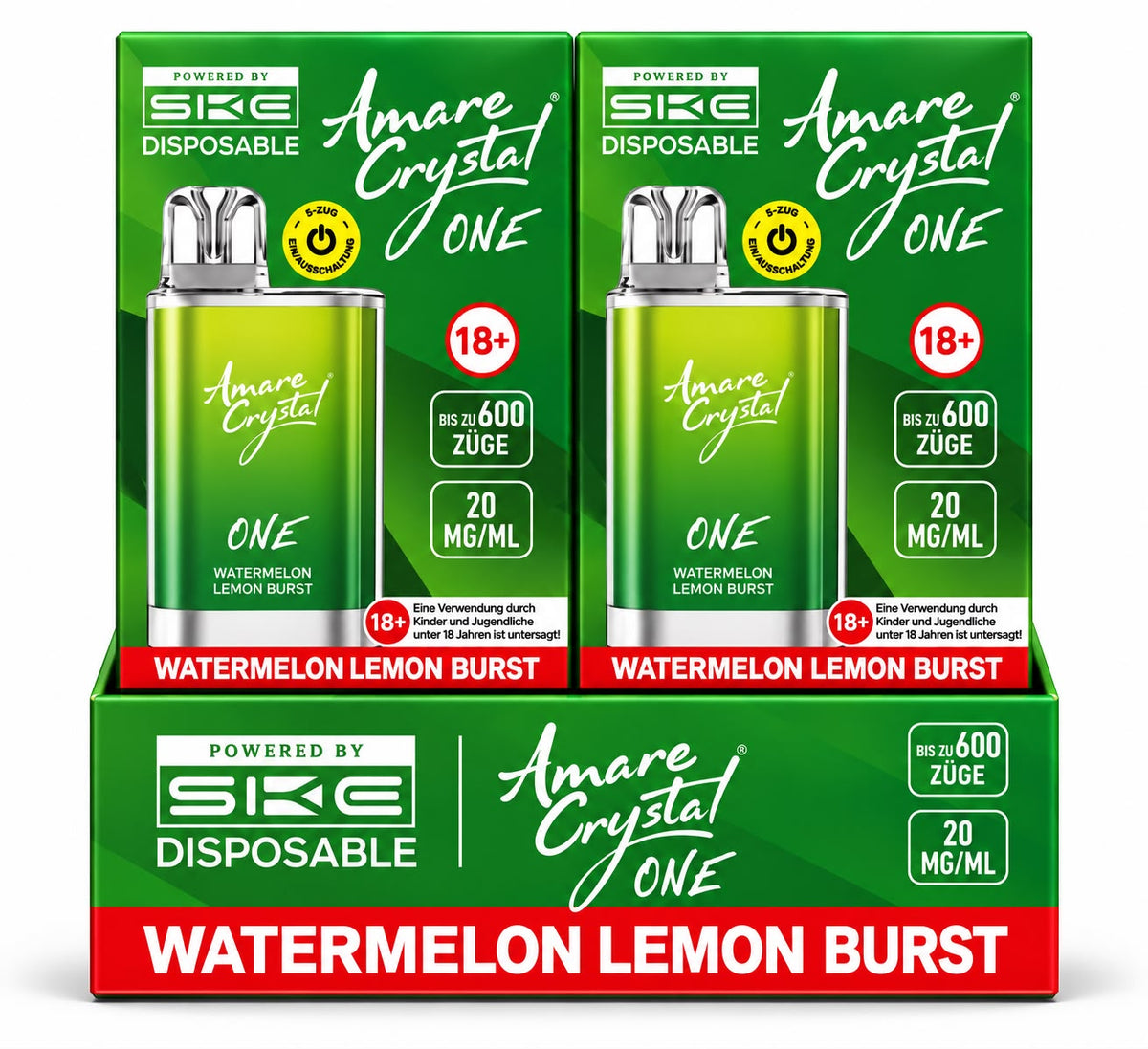 Verpackung Amare Crystal ONE – Watermelon Lemon Burst (10er Pack)