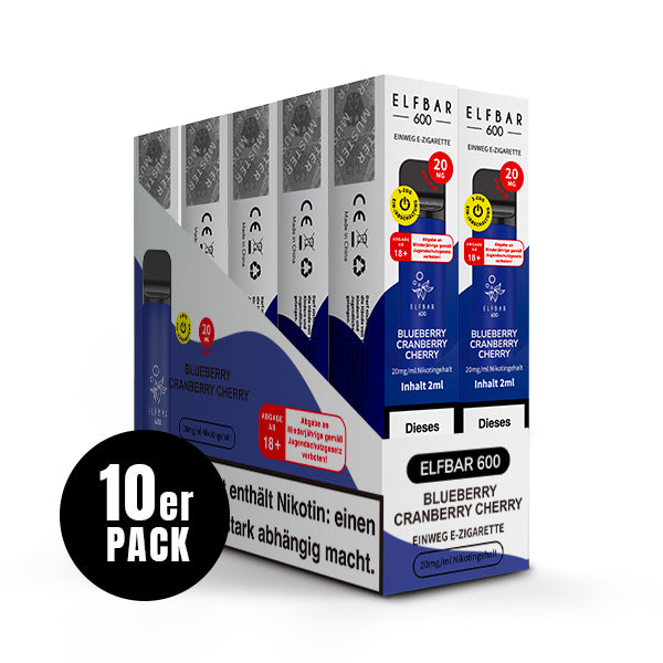 Elf Bar 600 Blueberry Cranberry Cherry 20 mg/ml – Verpackung