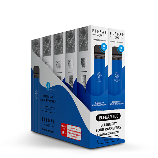 Elf Bar Blueberry Sour Raspberry 0 mg – Verpackung