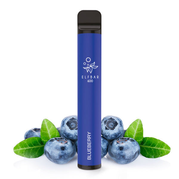 Elf Bar 600 Blueberry Einweg E-Zigarette 0 mg, 10er-Pack