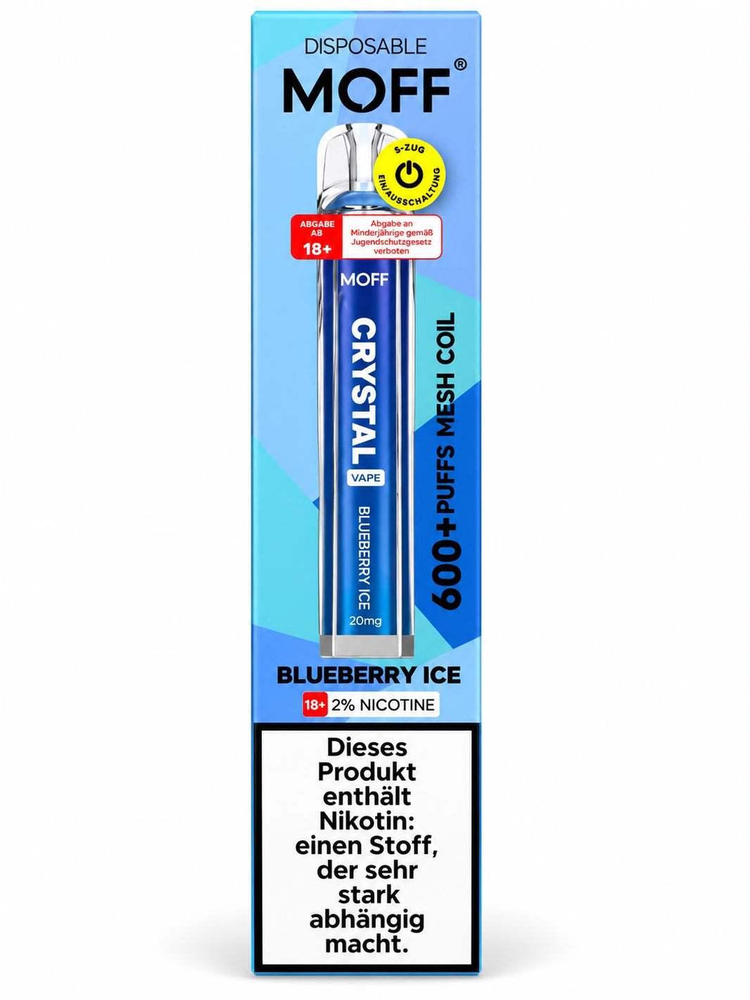 Verpackung MOFF – Blueberry Ice (10er Pack)