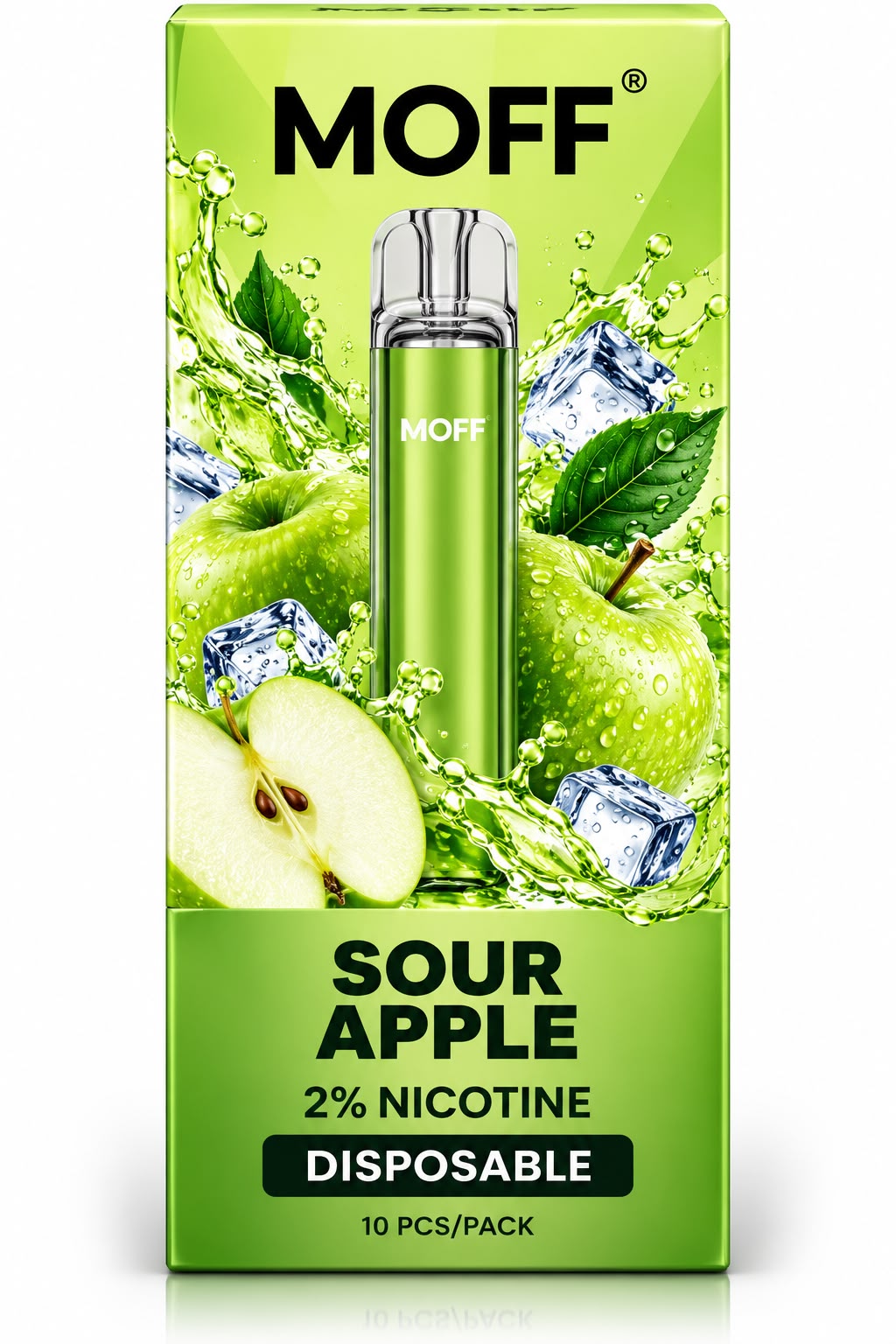 Verpackung MOFF – Sour Apple (10er Pack)