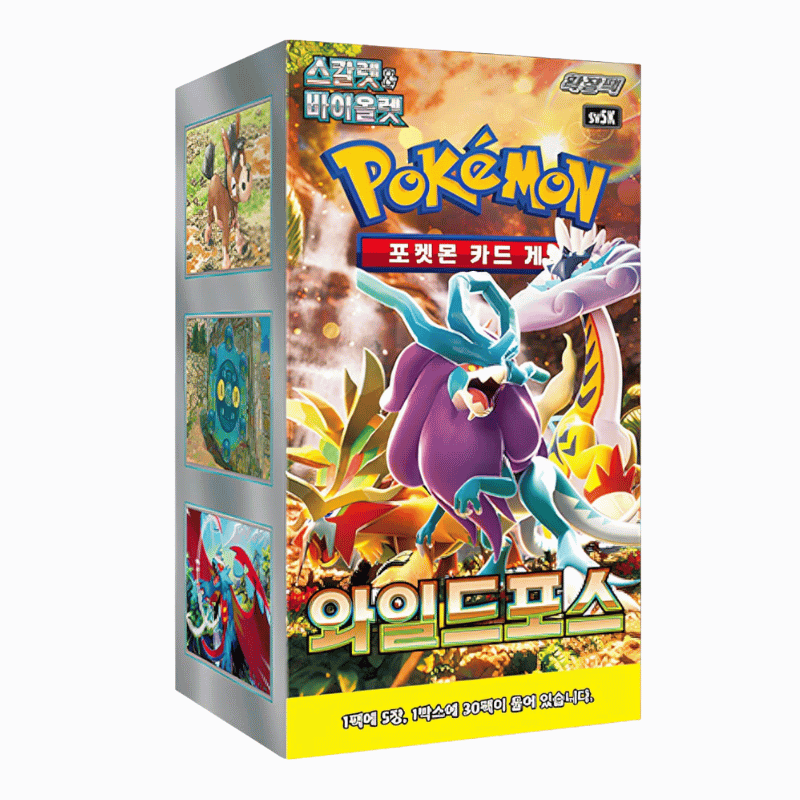 Pokemon Wild Force Korea Booster Display mit 30 Boostern