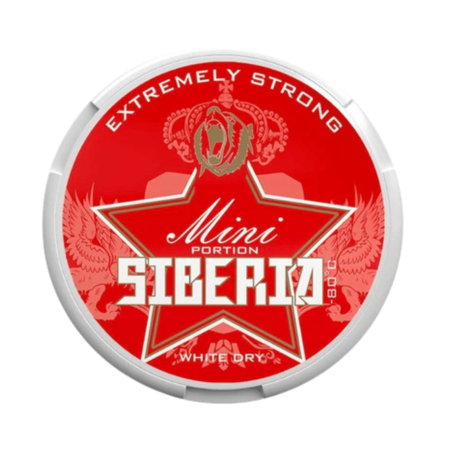 Dose Siberia 80° Red Mini Extremely Strong White Dry Kautabak mit 43mg/g