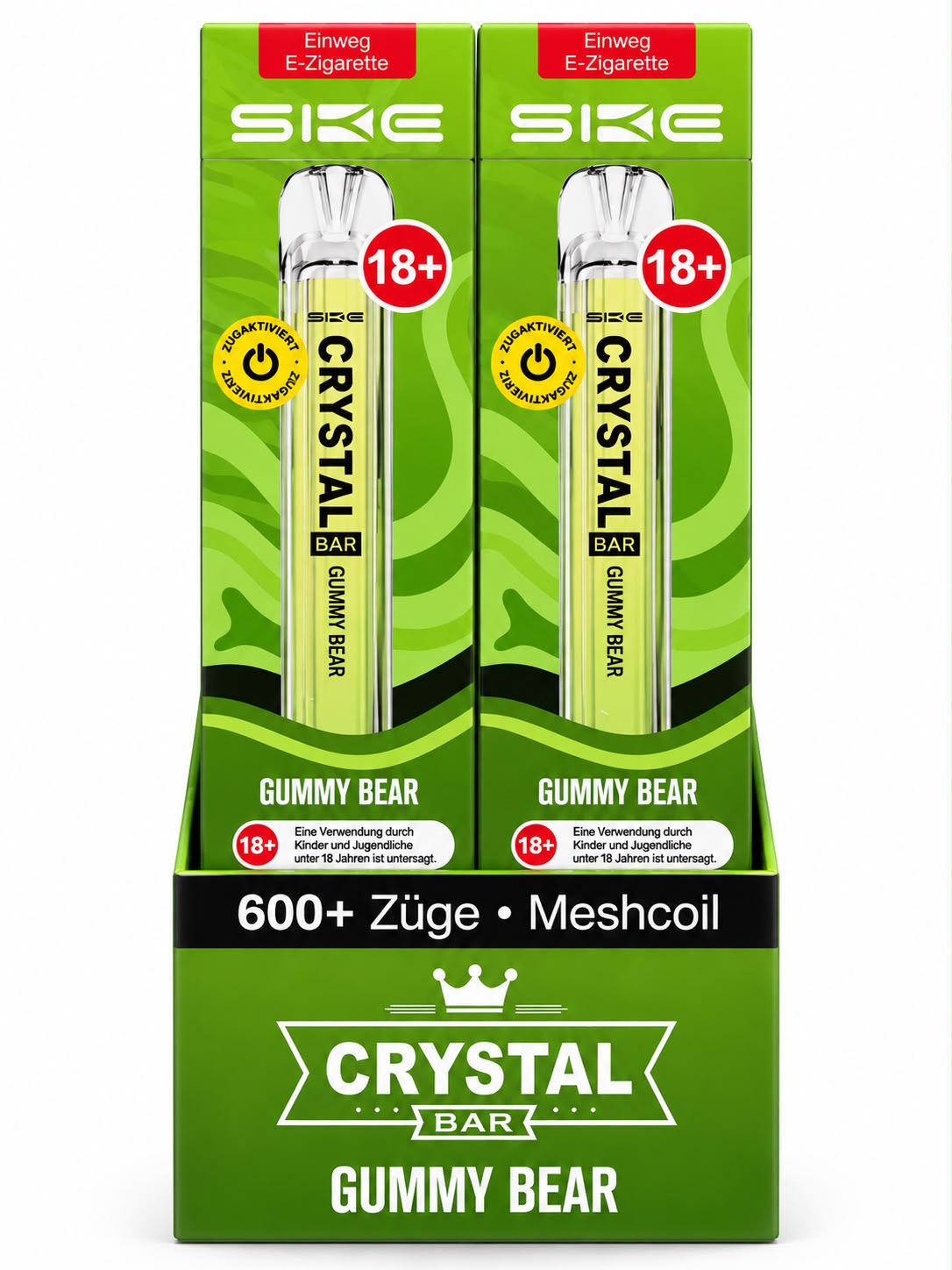 Verpackung SKE Crystal Bar – Gummy Bear (10er Pack)
