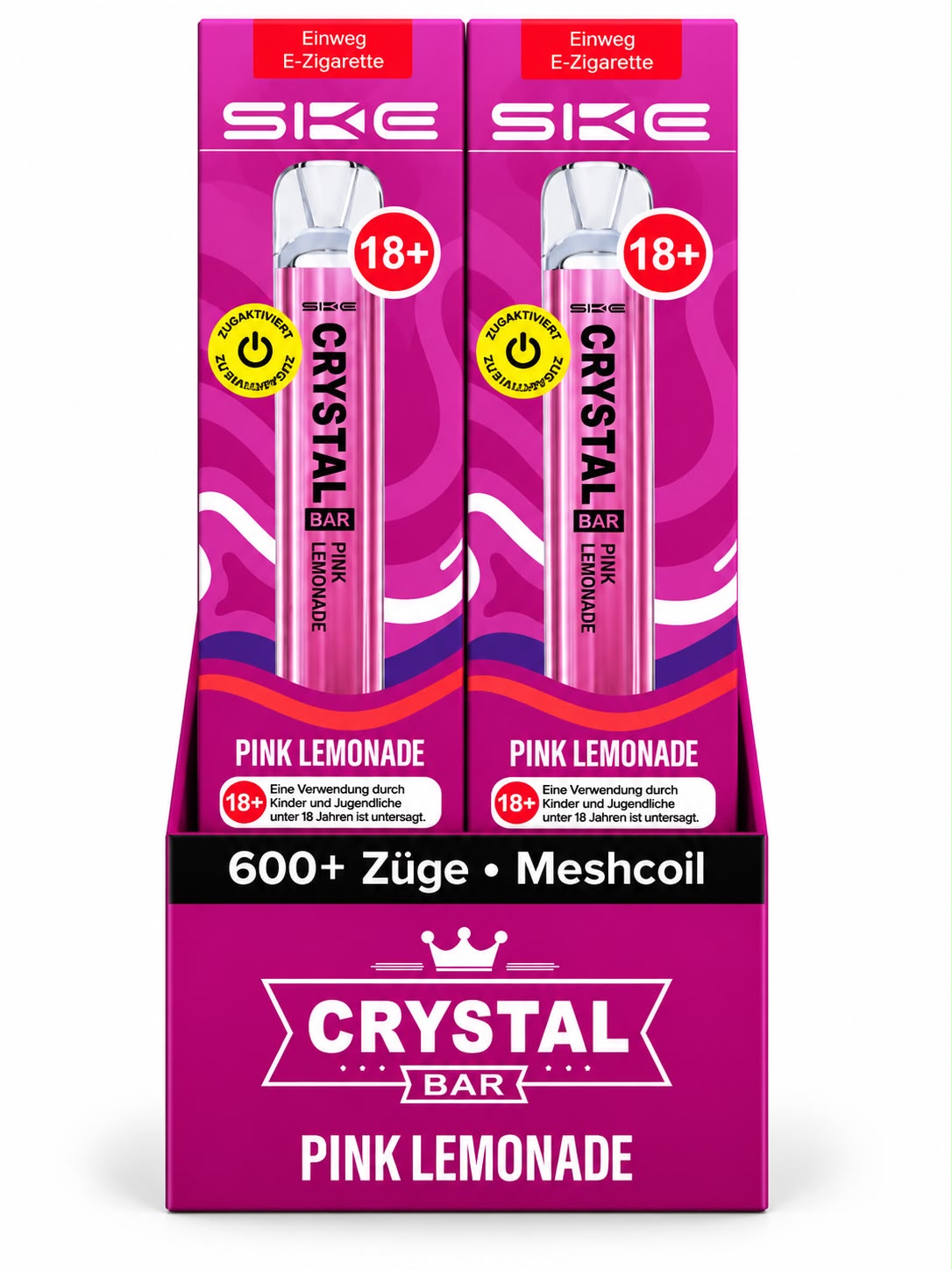 Verpackung SKE Crystal Bar – Pink Lemonade (10er Pack)