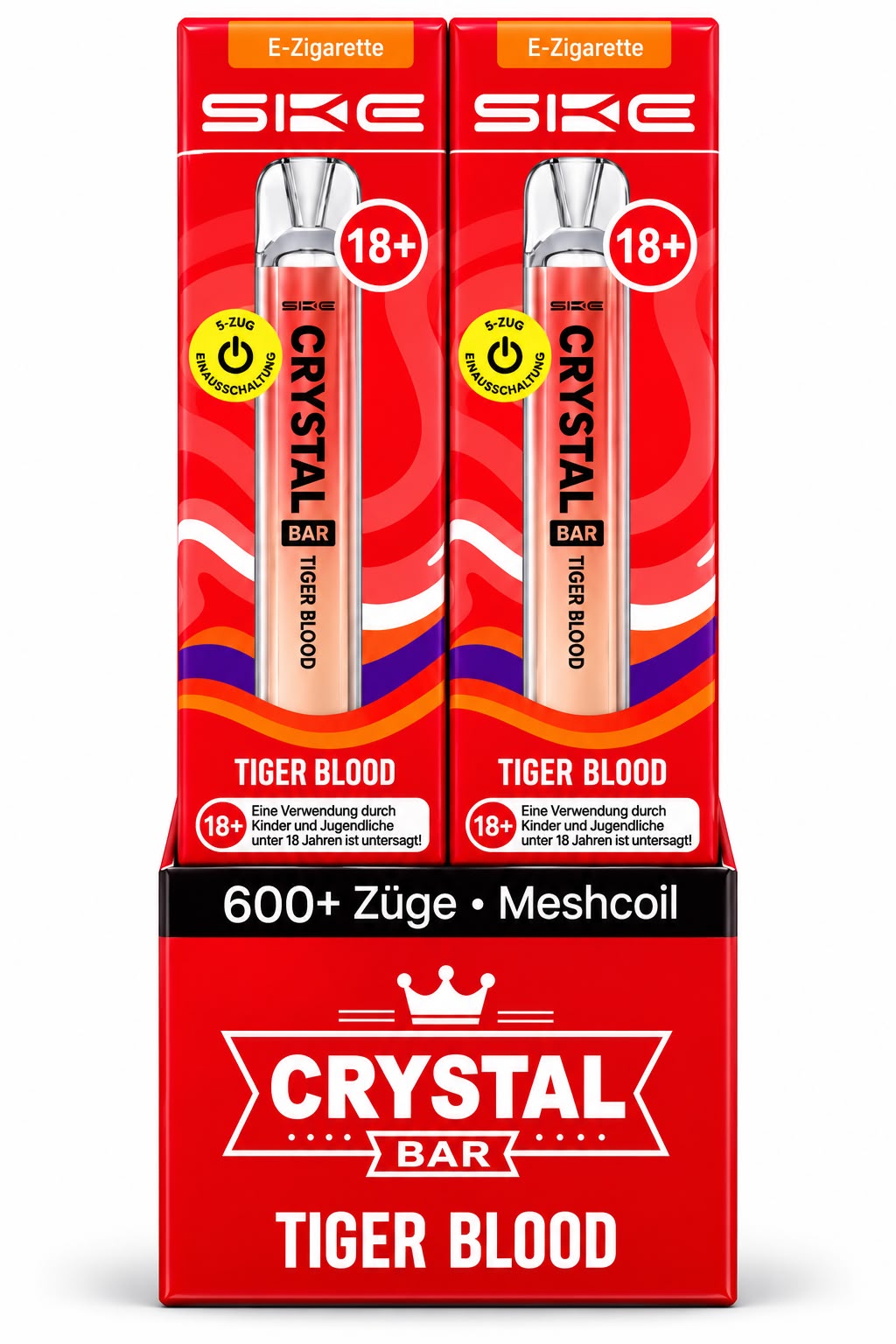 Verpackung SKE Crystal Bar – Tiger Blood (10er Pack)