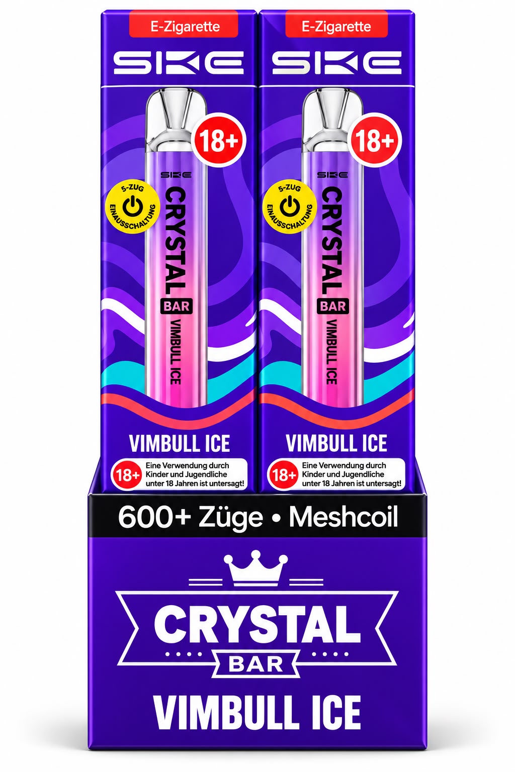 Verpackung SKE Crystal Bar – Vimbull Ice (10er Pack)