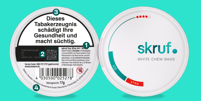 Skruf #4 Kautabak Stange – Produktansicht