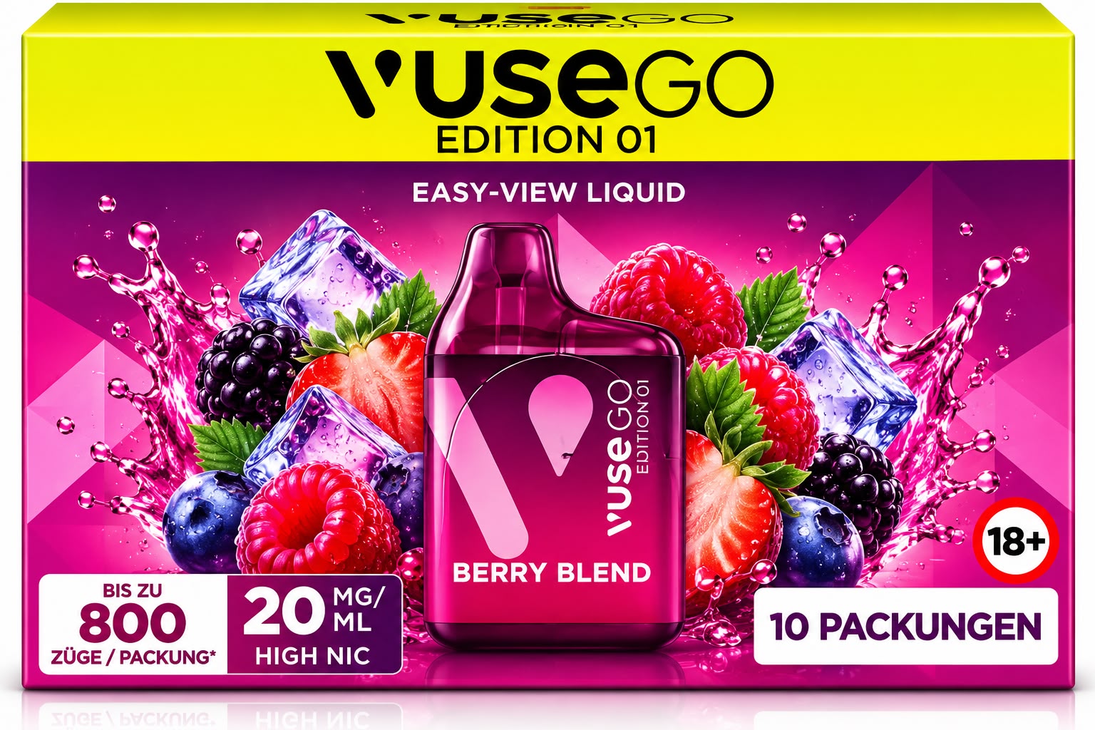 Verpackung Vuse GO Edition 01 – Berry Blend (10er Pack)